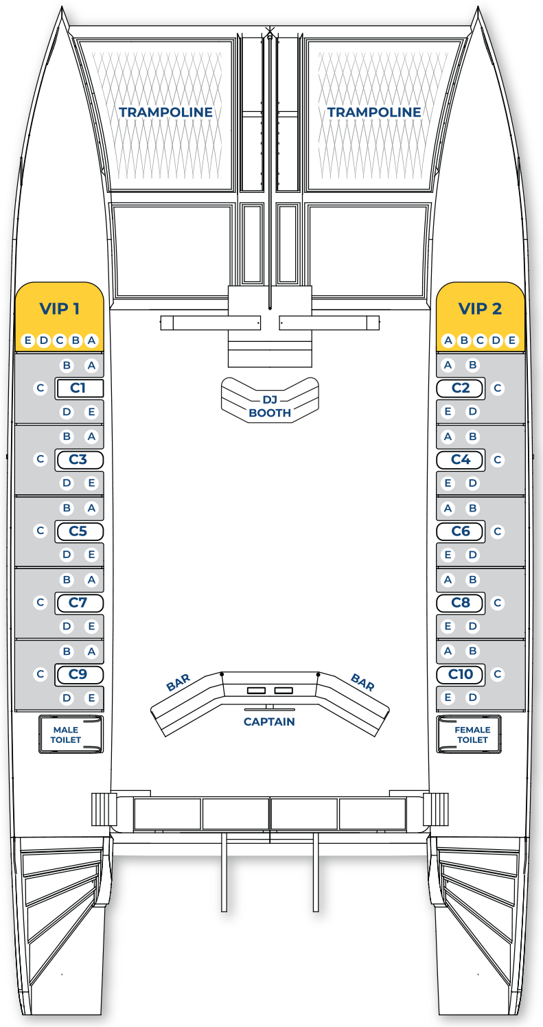 Meka Catamaran Route