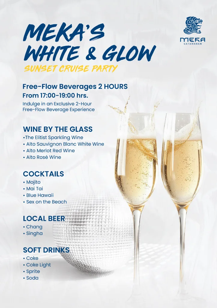 MEKA’S WHITE & GLOW SUNSET CRUISE PARTY